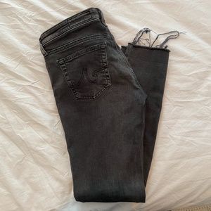 Grey AG skinny ankle jeans size 27
